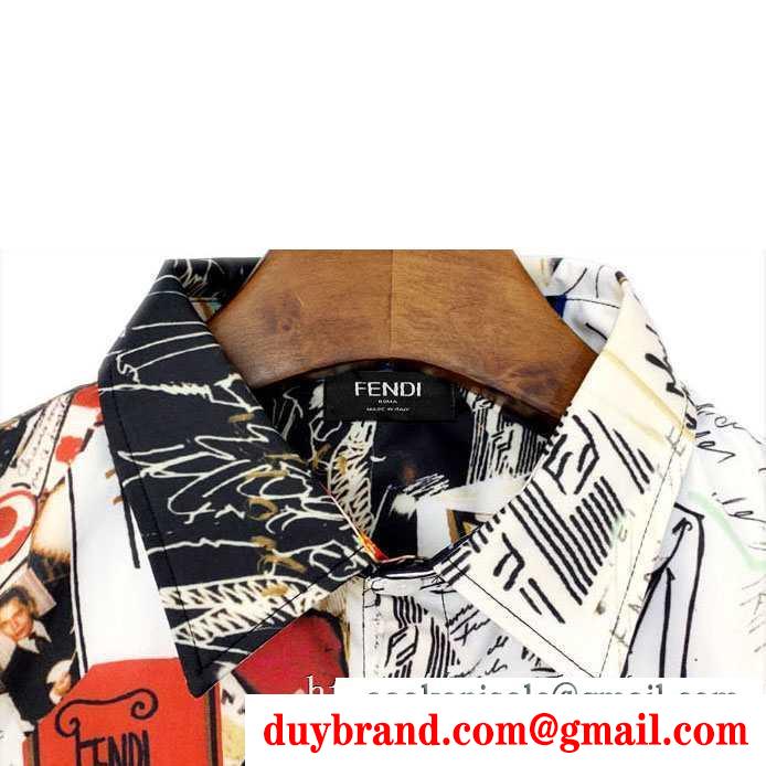 今年らしいトレンド感のある着こなし フェンディ fendi シャツ 2019秋冬の必需品