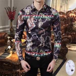 Versace Versace Áo 2 Lựa chọn màu Versace SHIRTS Mùa thu / Mùa đông 2019 Xu hướng mới nhất _ Versace Versace_ Thương hiệu giá rẻ 