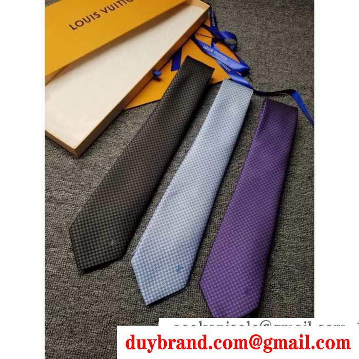 4色可選 2019秋冬の必需品 ルイ ヴィトン louis vuitton ネクタイこの秋トレンドに合わせる着こなし