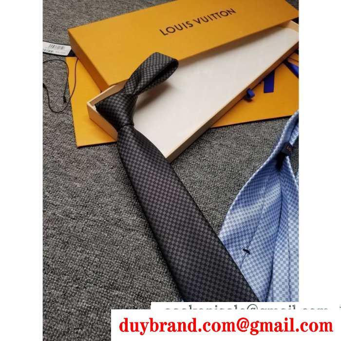 4色可選 2019秋冬の必需品 ルイ ヴィトン louis vuitton ネクタイこの秋トレンドに合わせる着こなし