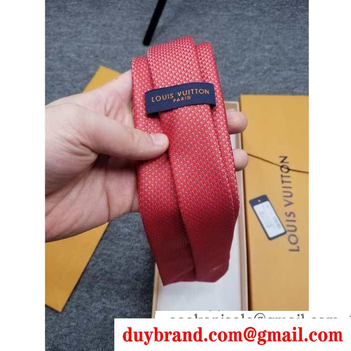 2019秋冬におすすめ着こなし 2色可選 ルイ ヴィトン louis vuitton ネクタイ 冬ファッションコーデの幅も広がる