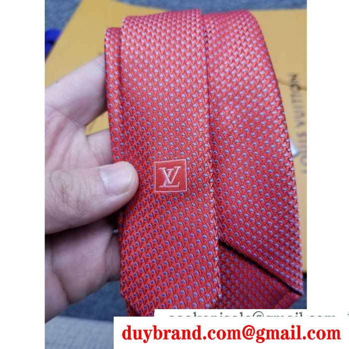 2019秋冬におすすめ着こなし 2色可選 ルイ ヴィトン louis vuitton ネクタイ 冬ファッションコーデの幅も広がる