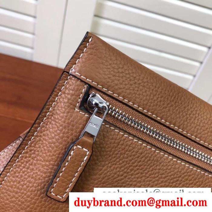 ポーチ  ナチュラルコーデに使いやすい エルメス hermes ふんわりまとって暖かお洒落 3色可選 ほっこりと温かみのある雰囲気に