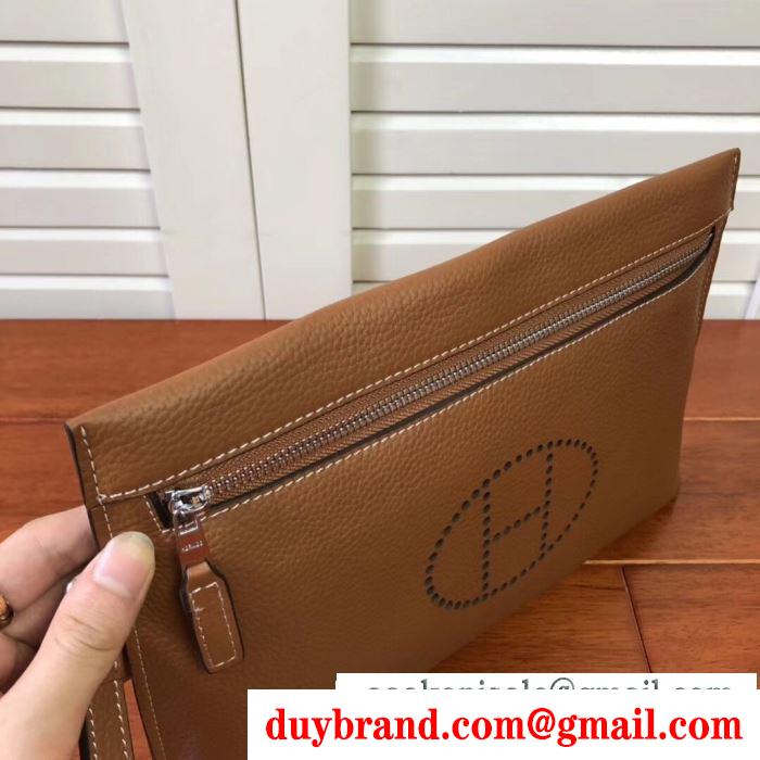 ポーチ  ナチュラルコーデに使いやすい エルメス hermes ふんわりまとって暖かお洒落 3色可選 ほっこりと温かみのある雰囲気に