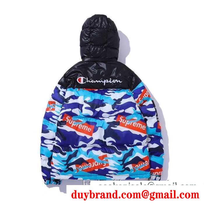 季節感溢れる秋らしいコーデ 2色可選 シュプリーム 簡単にトレンド感のある SUPREME 街のおしゃれさんも愛用 ダウンジャケット