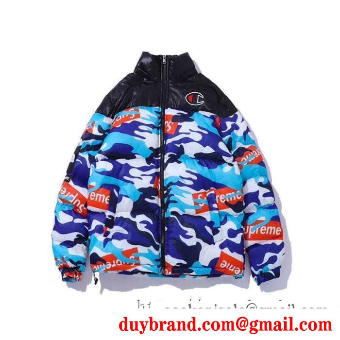 季節感溢れる秋らしいコーデ 2色可選 シュプリーム 簡単にトレンド感のある SUPREME 街のおしゃれさんも愛用 ダウンジャケット