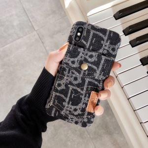 Được đề xuất vào mùa thu và mùa đông 2019 2 màu sắc 2 màu sắc tuyệt đẹp Corde Dior Dior Mobile catai Case _ Dior Dior_ Thương hiệu giá rẻ 
