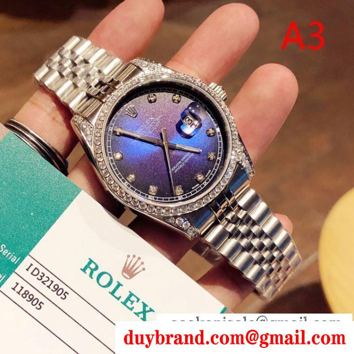 2019秋冬の必需品 4色選択可 ロレックス rolex 腕時計 秋冬らしい落ち着いた雰囲気も演出