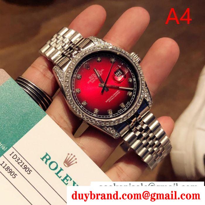 2019秋冬の必需品 4色選択可 ロレックス rolex 腕時計 秋冬らしい落ち着いた雰囲気も演出