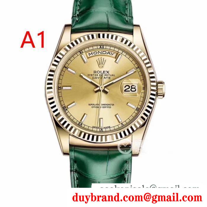 ロレックス rolex 腕時計 2色選択可 2019秋冬の必需品 秋冬の色味が叶える華やかコーデ
