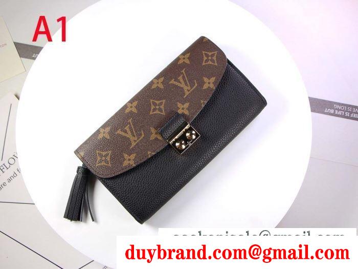 ルイ ヴィトン 一気にトレンド感が出す louis vuitton 遊び心たっぷり秋冬コーデ 財布/ウォレット 多色可選 秋冬コーデに合わせやすい