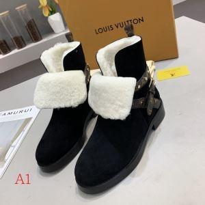 giày boot Louis Vuitton,  Like Auth lót lông mịn màng ấm áp mùa đông