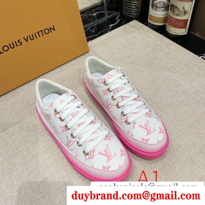 2色可選 秋を感じるスタイルを楽しむ  ルイ ヴィトン LOUIS VUITTON 冬ファッションコーデの幅も広がる ランニングシューズ 冬のお出かけの相棒に