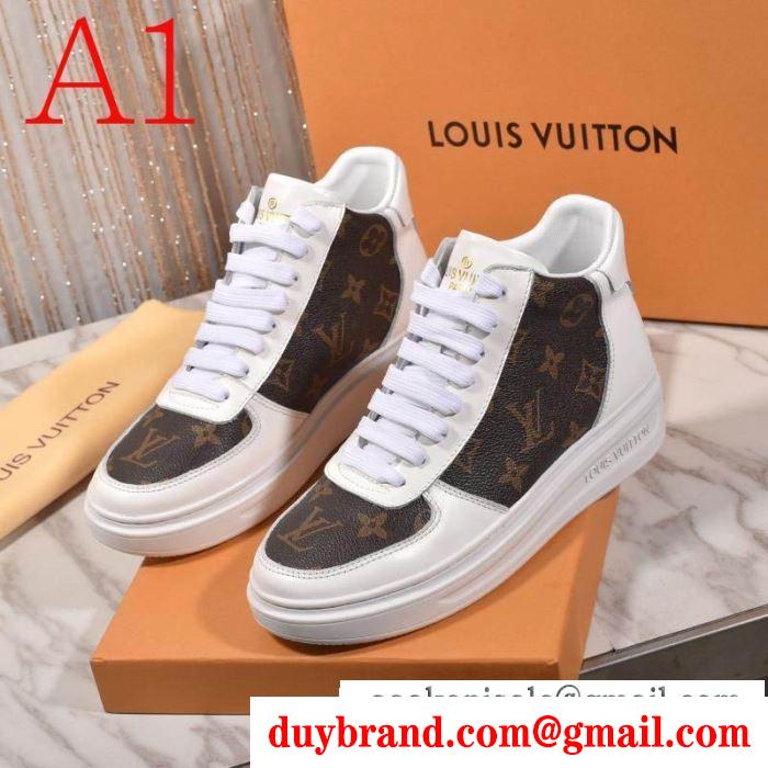 LOUIS VUITTON 4色可選 秋冬にぴったりトレンドな着こなし  ルイ ヴィトン 日々のスタイリングの幅をもっと広げる  ランニングシューズ