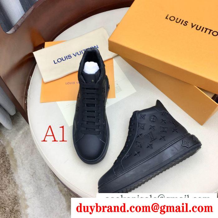 ルイ ヴィトン遊び心たっぷり秋冬コーデ  多色可選 LOUIS VUITTON 秋冬コーデに合わせやすい  ランニングシューズ 着こなしの幅が広がる