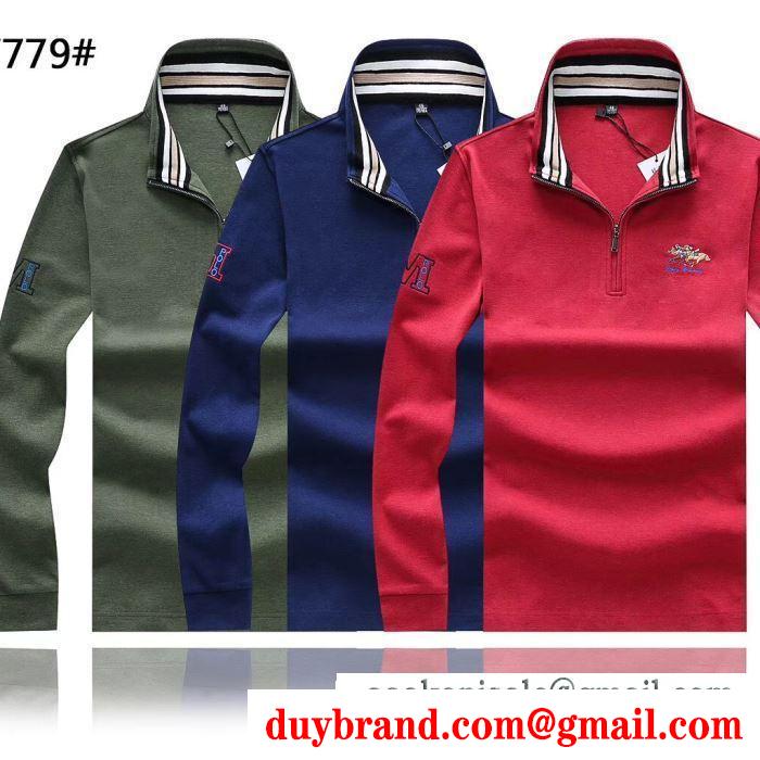 3色可選普段使いもオフィスもOK  ポロ ラルフローレン  秋に着回しやすい 長袖/Tシャツ Polo Ralph Lauren