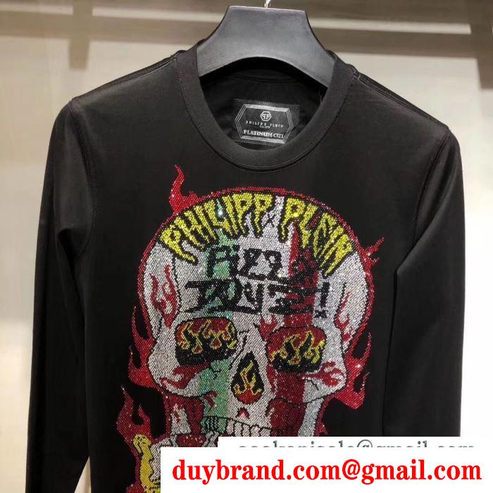 PHILIPP PLEIN 着こなしの幅が広がる フィリッププレイン 秋冬ファッションをおしゃれに着こなし 長袖/Tシャツ真冬には大注目