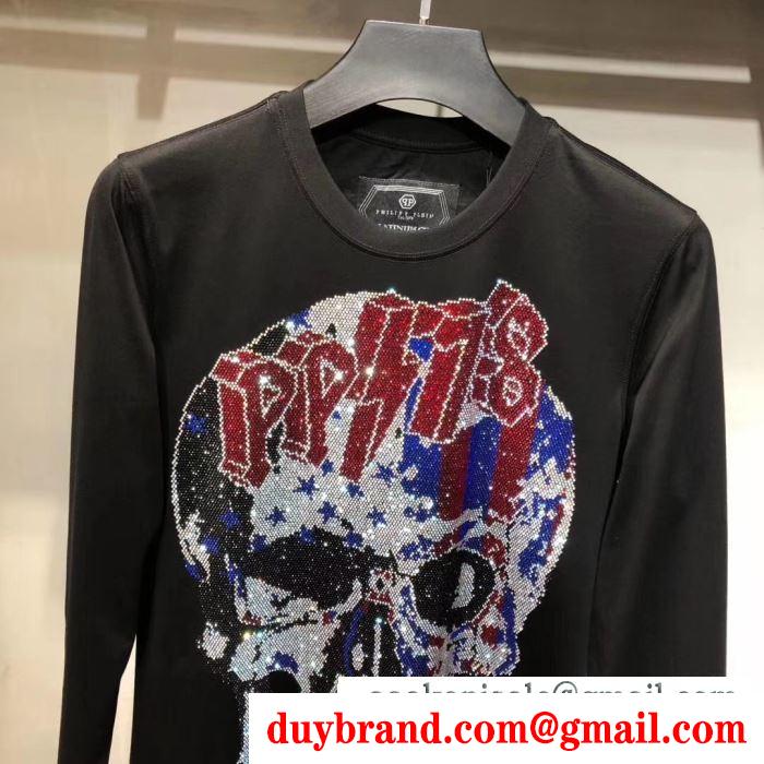 トレンドライクになりがち フィリッププレイン 長袖/tシャツ 2019秋冬の必需品 philipp plein 程よい抜け感を演出