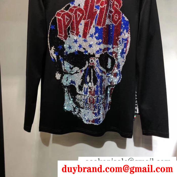 トレンドライクになりがち フィリッププレイン 長袖/tシャツ 2019秋冬の必需品 philipp plein 程よい抜け感を演出
