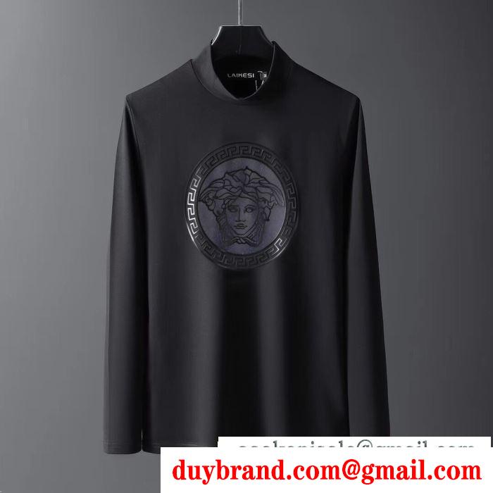 VERSACE 2019秋冬におしゃれな着こなし 2色可選 ヴェルサーチ 長袖/Tシャツ 冬のコーデも上品なイメージにしてくれる