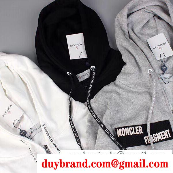 寒い季節を彩るアイテム 3色可選 MONCLER モンクレール 簡単に秋冬の季節感をアップ パーカー 秋めいたコーデに仕上げる