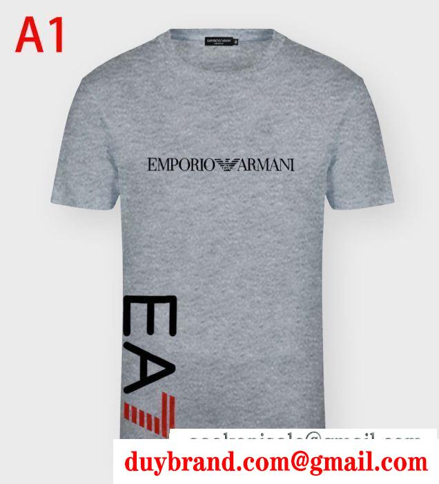 多色可選 上級者向けなイメージある 半袖Tシャツ 身軽におしゃれを楽しむ アルマーニ ARMANI