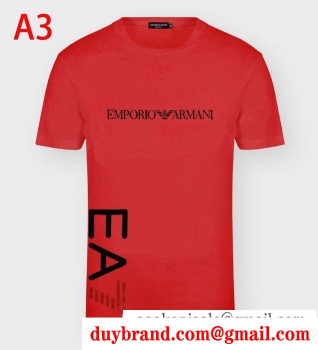多色可選 上級者向けなイメージある 半袖Tシャツ 身軽におしゃれを楽しむ アルマーニ ARMANI