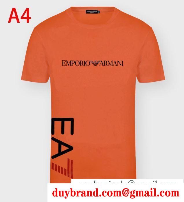 多色可選 上級者向けなイメージある 半袖Tシャツ 身軽におしゃれを楽しむ アルマーニ ARMANI