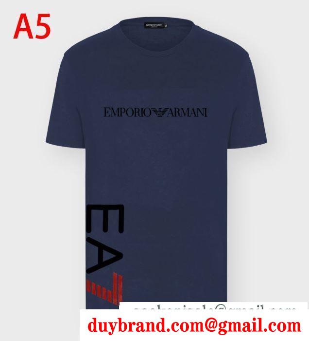 多色可選 上級者向けなイメージある 半袖Tシャツ 身軽におしゃれを楽しむ アルマーニ ARMANI