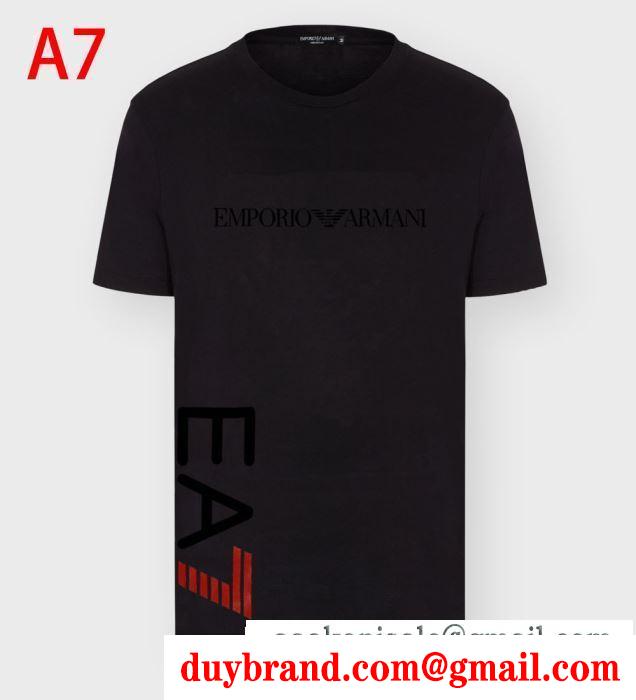 多色可選 上級者向けなイメージある 半袖Tシャツ 身軽におしゃれを楽しむ アルマーニ ARMANI