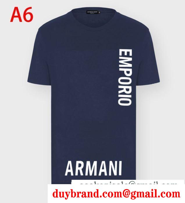 半袖Tシャツ お洒落さんは取り入れてる アルマーニ 多色可選 春夏の爽やかコーデに ARMANI