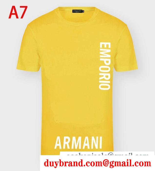 半袖Tシャツ お洒落さんは取り入れてる アルマーニ 多色可選 春夏の爽やかコーデに ARMANI
