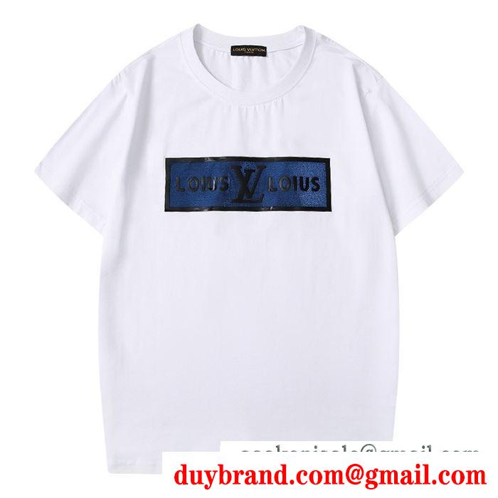 半袖Tシャツ 2色可選 春夏の着こなしにぴったり ルイ ヴィトン LOUIS VUITTON 大人らしい高見えコーデ