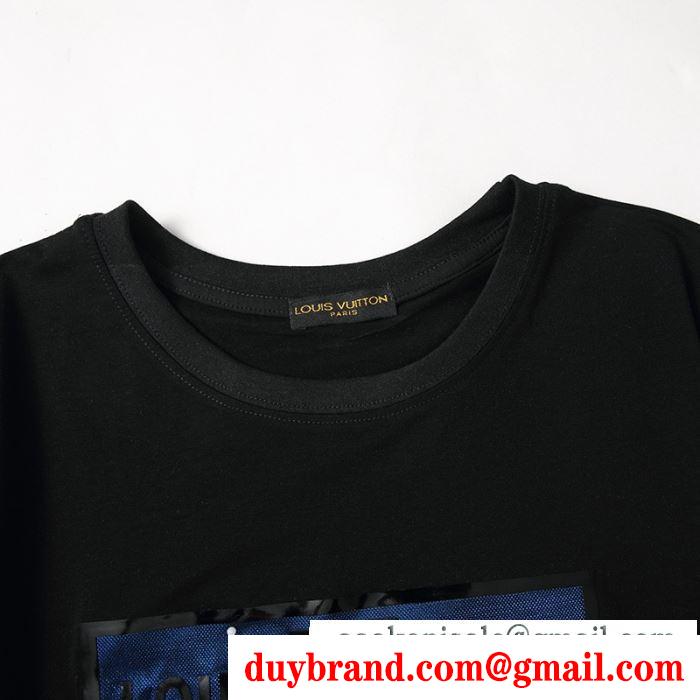 半袖Tシャツ 2色可選 春夏の着こなしにぴったり ルイ ヴィトン LOUIS VUITTON 大人らしい高見えコーデ