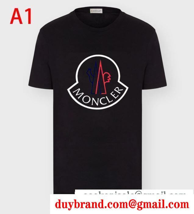 多色可選 爽やかなコーデにぴったり 半袖Tシャツ モンクレール MONCLER 通勤向けのコーデにも