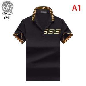 Ngắn -Sleeved t -shirt Multi -Molored Style Versace _ Versace _ Versace Versace_ Thương hiệu giá rẻ 