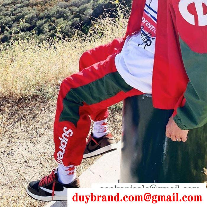 2色可選 あらゆるコーデに馴染む supreme 19fw side logo track pant シュプリーム supreme スエットパンツ