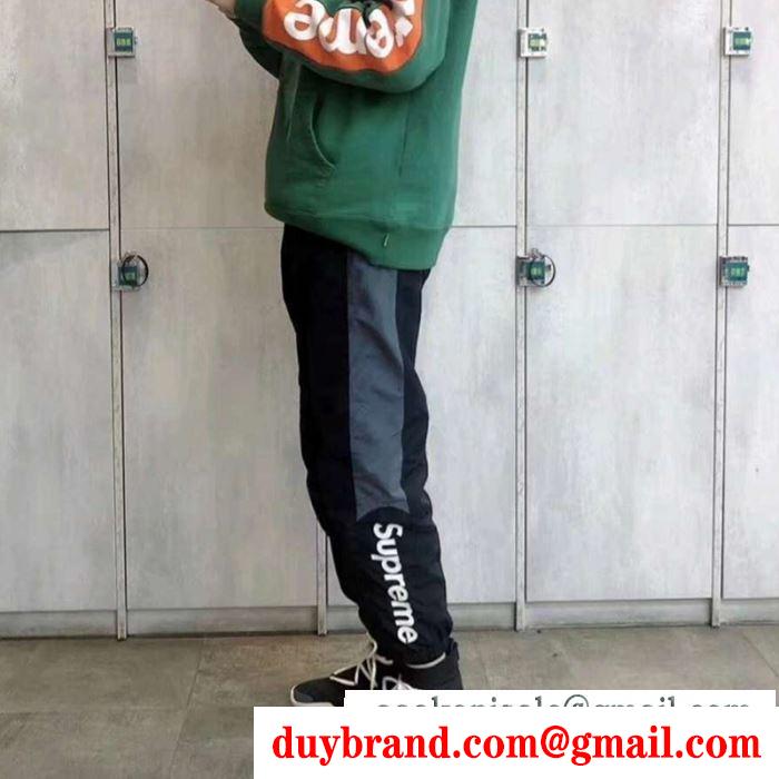 2色可選 あらゆるコーデに馴染む supreme 19fw side logo track pant シュプリーム supreme スエットパンツ