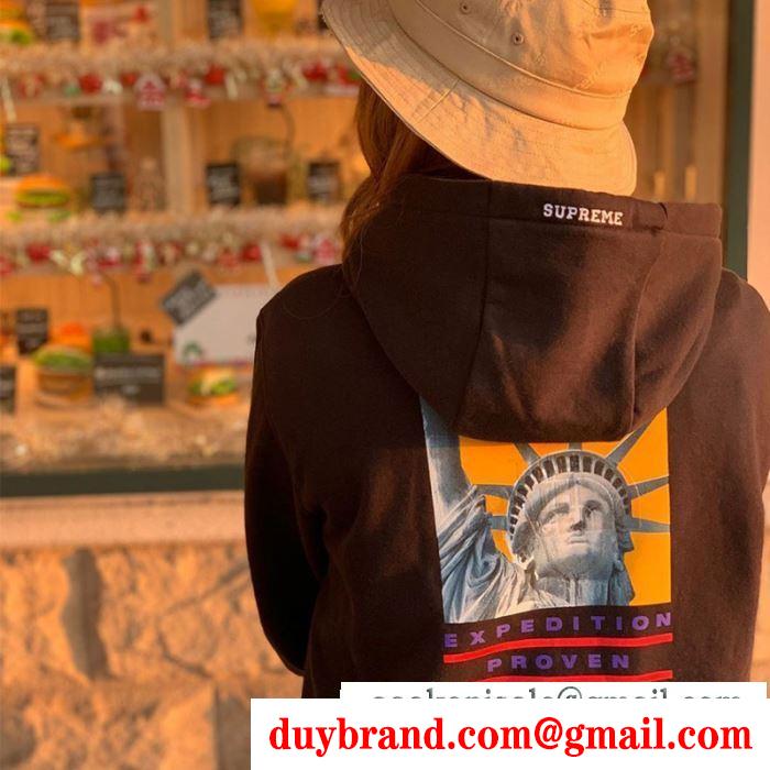 コレクション 2020 2色可選 supreme 19fw tnf statue of liberty hooded パーカー さりげなく華やかに