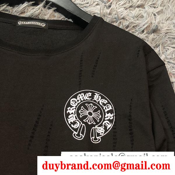 2色可選 2020年の春夏はこれ！ クロムハーツ 1枚でグッと華やかに chrome hearts 長袖 /ロンt