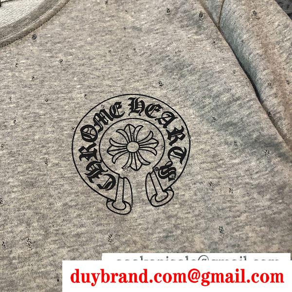 2色可選 2020年の春夏はこれ！ クロムハーツ 1枚でグッと華やかに chrome hearts 長袖 /ロンt