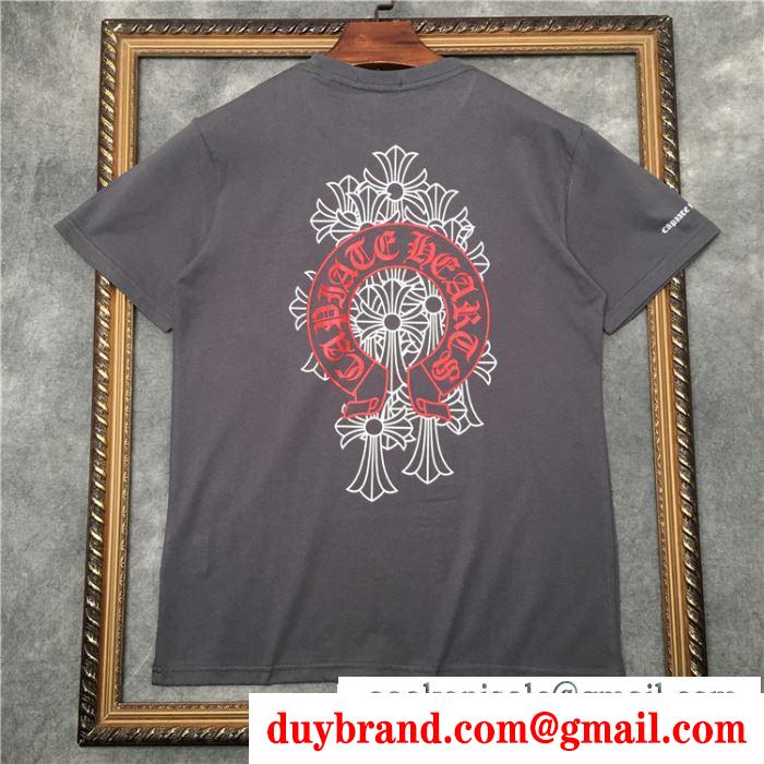 クロムハーツ CHROME HEARTS  オシャレな軽やかさで魅力 半袖Tシャツ おしゃれの「主役」になる