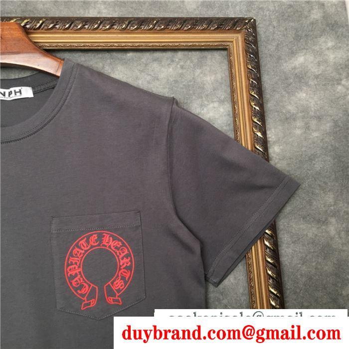 クロムハーツ CHROME HEARTS  オシャレな軽やかさで魅力 半袖Tシャツ おしゃれの「主役」になる