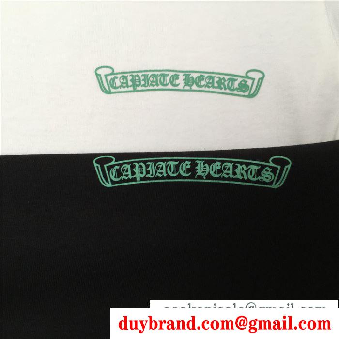 2色可選 お洒落さんも憧れの存在  CHROME HEARTS カジュアルにも着こなせる 半袖Tシャツ クロムハーツ