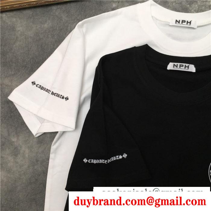 2色可選 コーデに新しさが混在する  半袖Tシャツ クロムハーツ シックスタイリングに挑戦  CHROME HEARTS