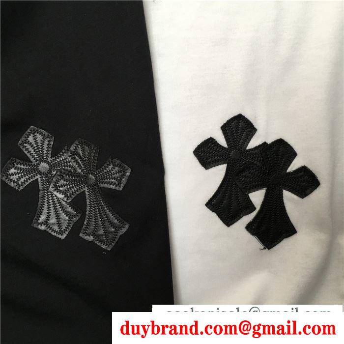 2色可選 コーデに新しさが混在する  半袖Tシャツ クロムハーツ シックスタイリングに挑戦  CHROME HEARTS