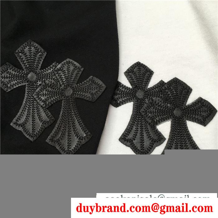 2色可選 コーデに新しさが混在する  半袖Tシャツ クロムハーツ シックスタイリングに挑戦  CHROME HEARTS