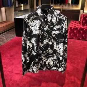 Versace Versace sành điệu "theo mùa" cộng với áo sơ mi _ Versace_ Thương hiệu giá rẻ 