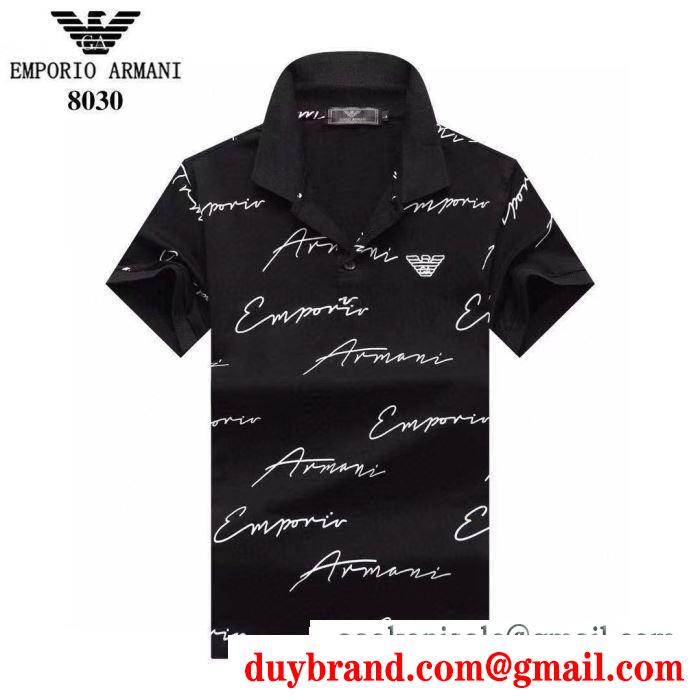 多色可選 2020年の春夏はこれ！  アルマーニ ARMANI 1枚でグッと華やかに 半袖Tシャツ おしゃれ春夏コーデヒント