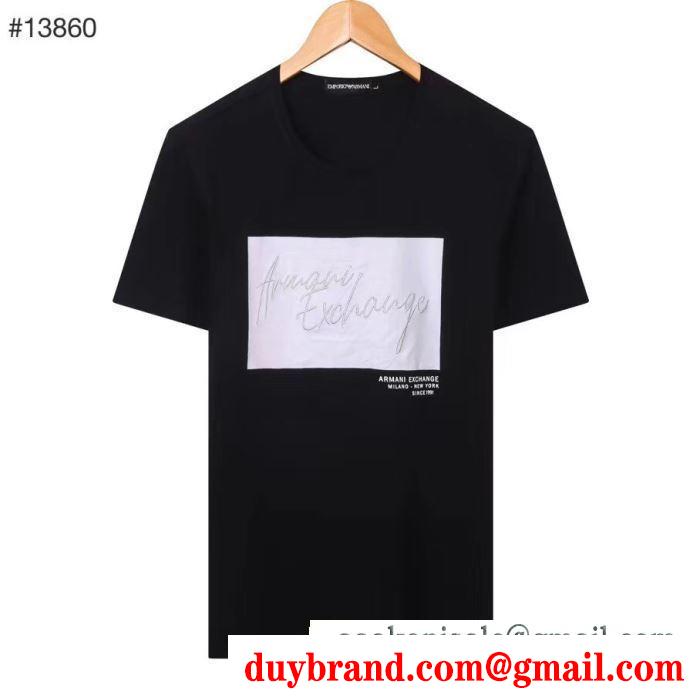 トレンドコーデを格上げ  多色可選 アルマーニ ARMANI 春夏ならではのコーデに 半袖Tシャツ
